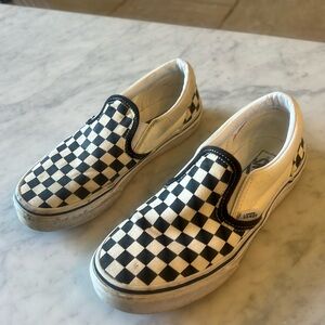 Vans checkered size 2 kids shoe